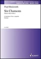 Six Chansons SATB Choral Score cover